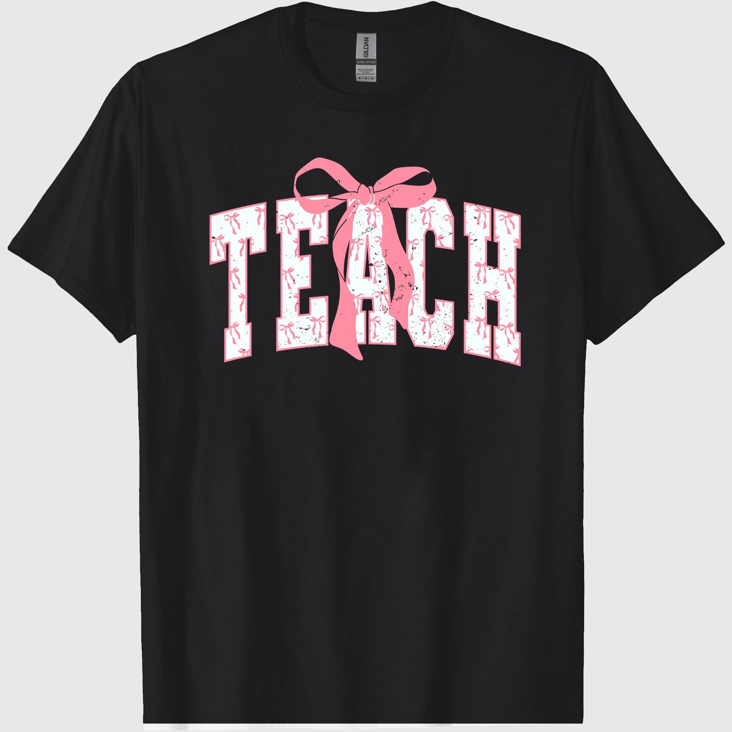 Coquette Bow teach Comfort Color T shirt ColorsÂ®, Teacher Shirts, Teacher Appreciation Gift, Aesthetic teacher Sweatshirt, Back to School Shirt, Pink Bows
