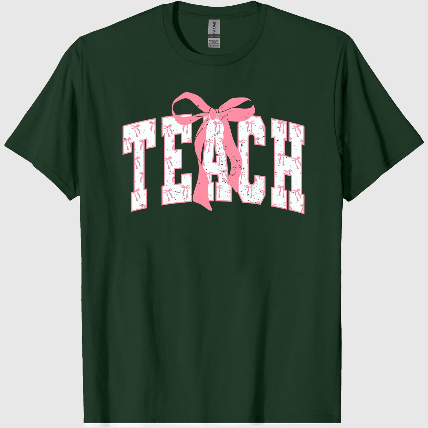 Coquette Bow teach Comfort Color T shirt ColorsÂ®, Teacher Shirts, Teacher Appreciation Gift, Aesthetic teacher Sweatshirt, Back to School Shirt, Pink Bows