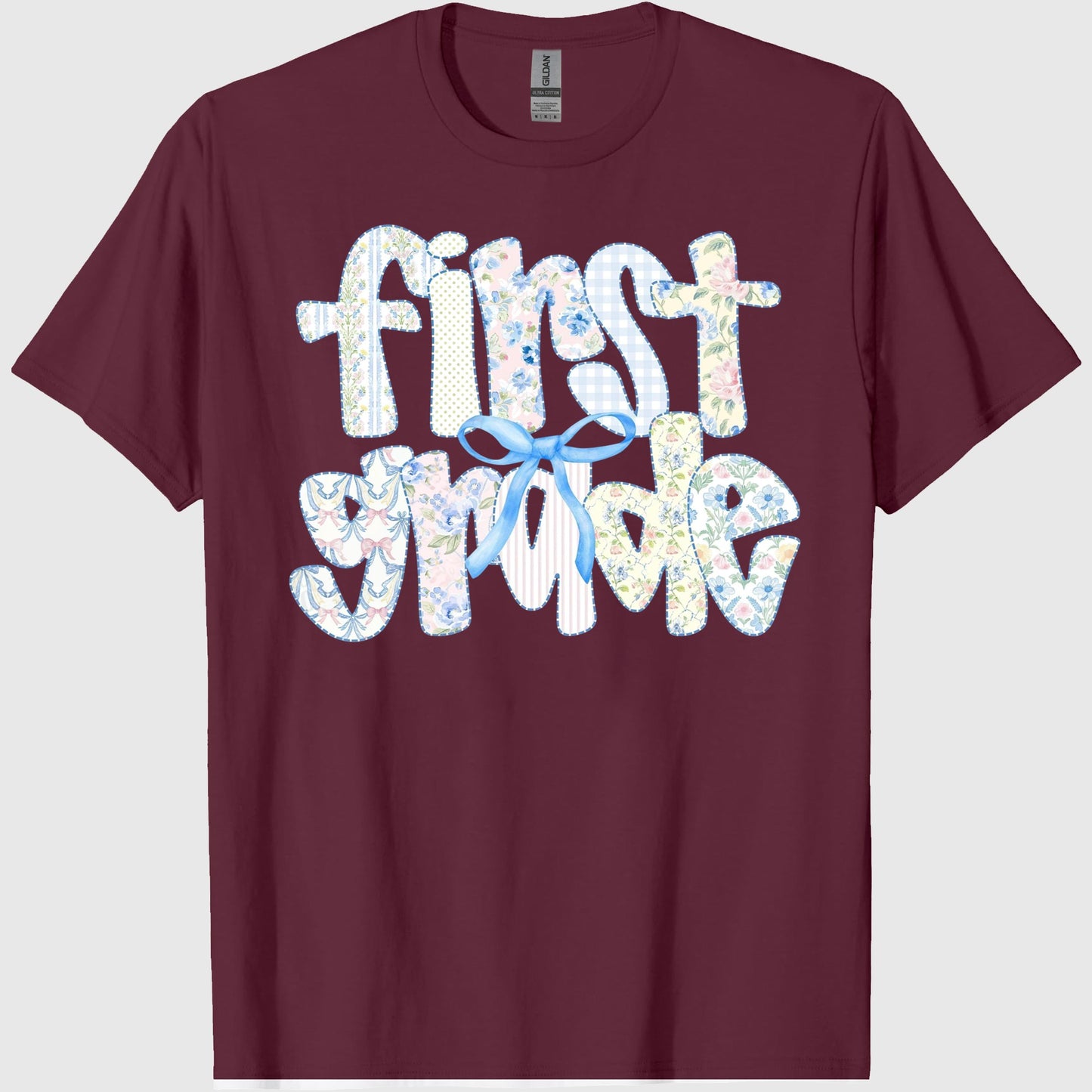 First Grade Teacher Shirt, Back to School 1st Grade Tee, Teacher Appreciation Gift, Cute Elementary School, Coquette Bow