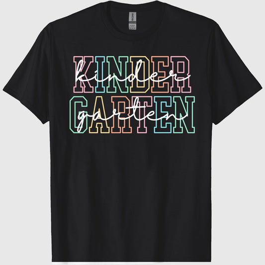 Kindergarten Teacher Shirt, Kindergarten TShirt, Elementary School, Teaching Tee, First Day Of Kindergarten, Back to school Graphic tee