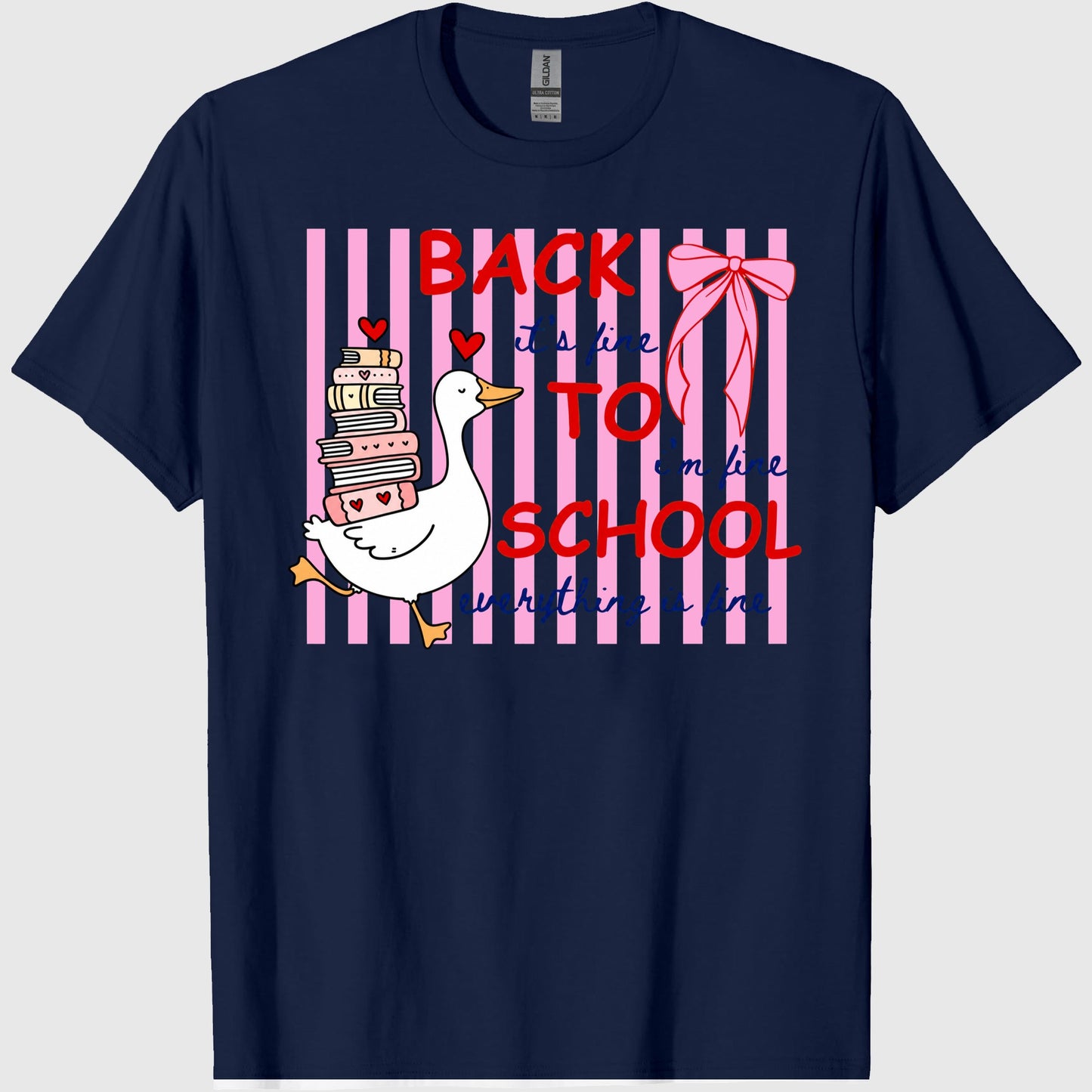 Silly Goose Teacher Shirt, Everything Is Fine Teacher Tee, Funny Back to School Shirt, Cute Goose Teacher Life T-Shirt