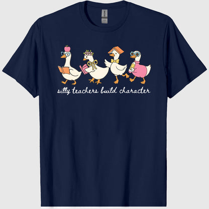 Silly Teacher Goose Shirt, Silly Goose Teacher Tshirt, Back to School Tee, Teacher Appreciation Gift, Funny Gift for Teacher