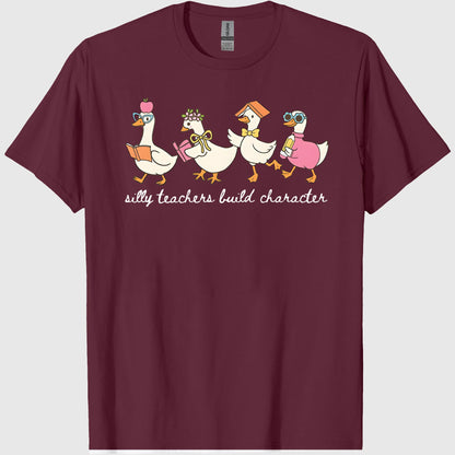 Silly Teacher Goose Shirt, Silly Goose Teacher Tshirt, Back to School Tee, Teacher Appreciation Gift, Funny Gift for Teacher