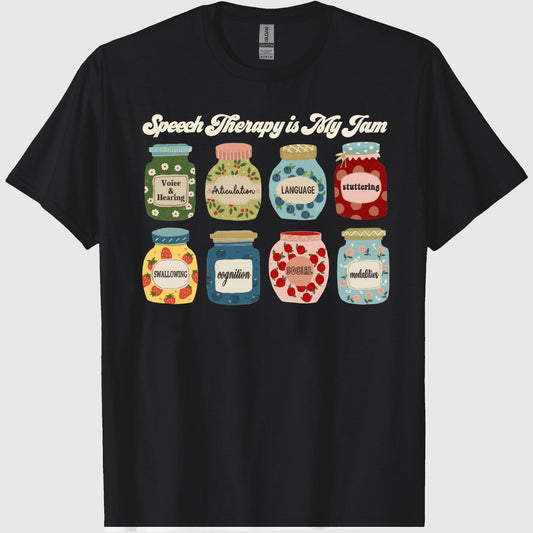 Speech Language Pathologist Shirt SLP Tee Funny Women_s Graphic T-Shirt Vintage Letter Print Casual Unisex Back to School Tee