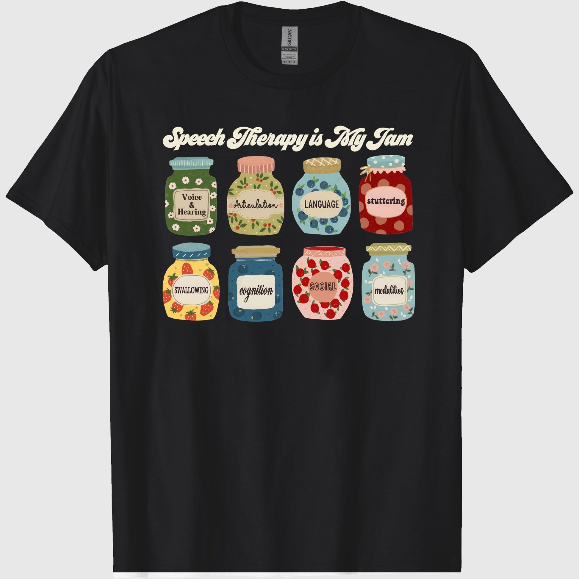 Speech Language Pathologist Shirt SLP Tee Funny Women_s Graphic T-Shirt Vintage Letter Print Casual Unisex Back to School Tee (2)