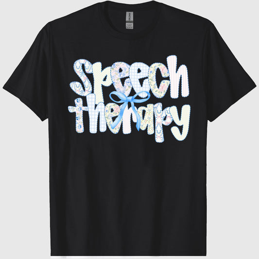 Speech Therapy Shirt, SLP Shirt,Funny Shirts for Women – Casual Graphic Short Sleeve T-Shirt, Vintage Letter Print, Western Outfits, Comfortable Unisex Back to School Tee