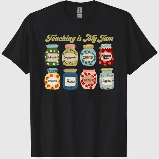 Teacher Shirts, Cute Teacher Gift, Teaching is My Jam, Teacher Tshirt, Back to School, Pre K Teacher Shirt, First Grade Shirt womens basic shirts 2