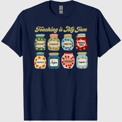 Teacher Shirts, Cute Teacher Gift, Teaching is My Jam, Teacher Tshirt, Back to School, Pre K Teacher Shirt, First Grade Shirt womens basic shirts 2